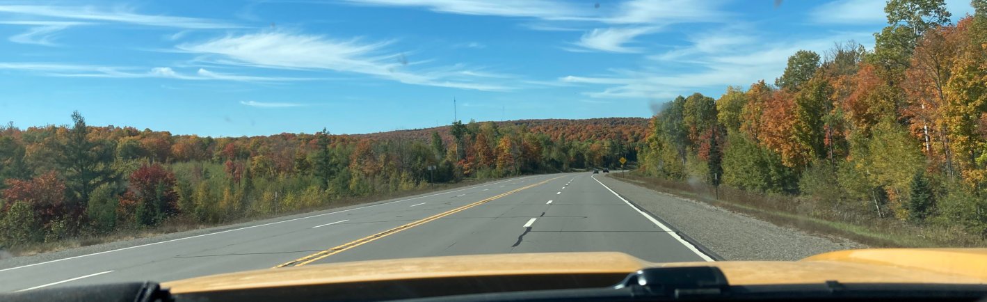 Iron County road stretching off into the distance.